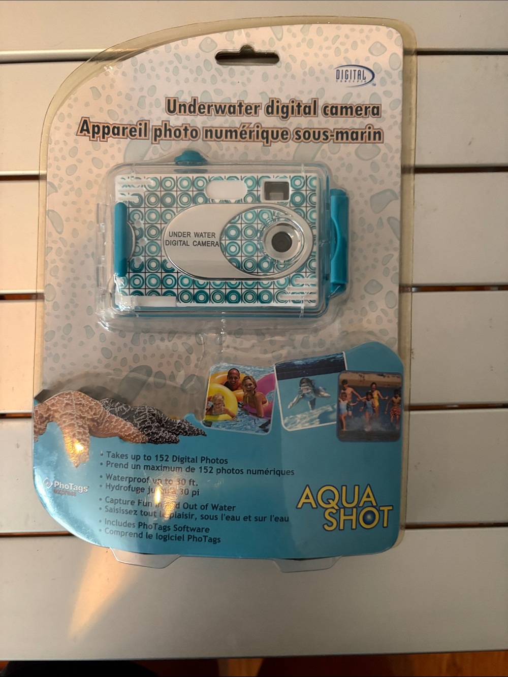 Underwater Digital Camera - Teal/White